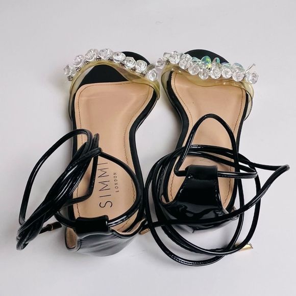 Simmi London Claudia Wrap-Around Ankle PVC sandals - Picture 5 of 7
